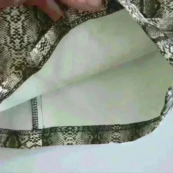 RAMISU | Women's Snake Print Faux Leather Slim High Waisted Mini  Skirt - Picture 6 of 8